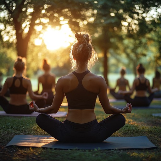 Person practicing meditation in nature